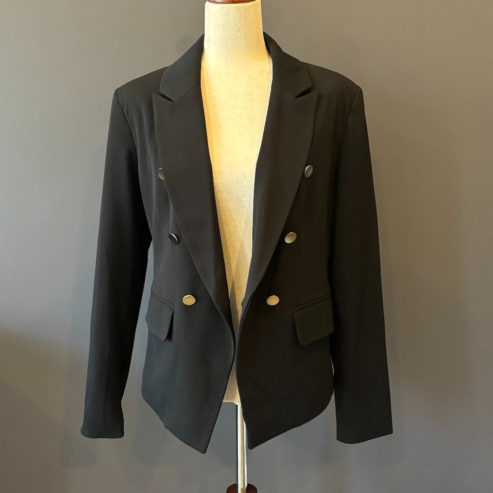Black Blazer with gold buttons